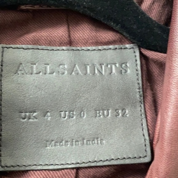 One day sale All Saints Balfren biker leather jacket - Picture 11 of 14